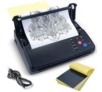 Sacnahe Tattoo Transfer Stencil Machine Copier Printer Thermal Tattoo Kit Copier Printer With 20pcs Free Tattoo Stencil Transfer Paper, Black