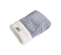 Saco de dormir para gatos - Saco para acurrucarse para mascotas | Cama para mascotas autocalentable | Cama có de 360 grados para gatos de interior | de refugio grande de felpa suave lavable