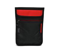Saco Top Open Protective Canvas Horizontal Laptop Sleeve Bag with Shoulder Strap for I KALL N11 4G Dual Sim Calling Tablet (7 Inch) - Red