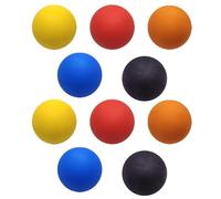 Sacolin 2.36-Inch Diameter Mini Hollow Core Squash Balls, High Rubber, Ten Units with Five Colors, Reaction Training Muscle Relief