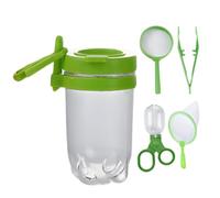Sacolin 5 Pcs Bug Catcher Kit, Nature Explorer Set with Magnifying Glass, Net, Tweezers, Insect Clip & Pocket Jar, Outdoor Play, Science Education for Young Explorers