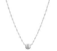 Sacolin 925 Silver Choker Necklace for Women, Adjustable Chain with Round Pendant, Simple Style for Everyday Wear and Formal Occasions, 15.75+2.36 in 40+6 cm, Lightweight Jewelry Piece