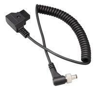 Sacolin D-Tap Power Cable with Spring Coil, 47.24 in for Np-F970 and Others, Includes 50 Cm Short Cable