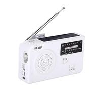 Sacolin Hand Crank Emergency Radio, Portable Solar Radio with Am/Fm, Led Flashlight Radios, USB Charging, Loud Sos Alarm, Multiple Power Sources, 5.9 X 2.8 X 2 in