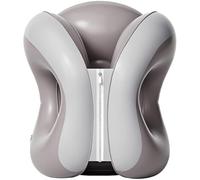 Sacolin Inflatable Travel Pillow, Gray, Steady Neck Support for Desk Napping, Portable PVC Sleeping Aid for Office, Classroom, Car, Train, Airplane, 12.2 x 12.2 x 14.2 in / 31 x 31 x 36 cm