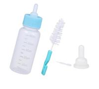 Sacolin Kitten Feeding Bottle Set, 2 Pcs Pet Nursing Bottles with Replaceable Nipples and Brush for Puppies, Hamsters, Rabbits, Small Animal