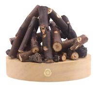 Sacolin Log Bonfire Light With White Noise, Campfire Night Light, Usb Rechargeable Flameless Candle, Decorative Desktop Light With Wood Base, 4.5 X 3.7 In