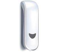 Sacolin Refillable Silver Soap Dispenser, Manual Foaming, High 1000 Ml Capacity, Quality Abs, Wall-Mount, Modern Style With Push Button And Transparent Window, For Bathroom And Commercial Use