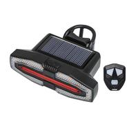 Sacolin Tail Light with Remote Control Warning, Horn, Solar Powered & USB Rechargeable, Left and Right Turn Signals for Nighttime Safety