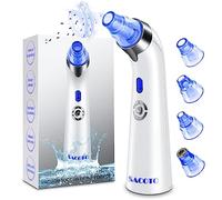 Blackhead Remover Pore Vacuum, Face Suction Pore Cleaner, 5 Suction Power Electric Blackhead Suction Remover, Extractor Tool, 4 Probes for Women & Men (Blue）