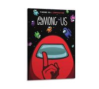 SACPFGUE Among Us Game Poster4 Poster Decorative Painting Canvas Wall Posters And Art Picture Print Modern Family Bedroom Decor Posters 12x18inch(30x45cm)