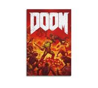 SACPFGUE Doom Game Poster1 Poster Decorative Painting Canvas Wall Posters And Art Picture Print Modern Family Bedroom Decor Posters 12x18inch(30x45cm)