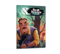 SACPFGUE Game Hello Neighbor Poster Poster Decorative Painting Canvas Wall Posters And Art Picture Print Modern Family Bedroom Decor Posters 08x12inch(20x30cm)