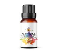 Sacral Chakra Essential Oil Blend with Citrine Crystal Chips, 10ml - Orange, Neroli & Fennel - Aromatherapy Diffuser, Burner, Yoga, Meditation, Bracelets, Kundalini