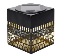 Sacral Pattern Solar Projector Light, Outdoor Hollow Iron Wall Lantern, IP65 Waterproof, Colour Changing LED Light, Artistic Pattern Projection For Garden Fence Patio Pathway Balcony Yard Decor C