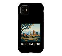 Sacramento California Skyline Capitol Retro City Art Case for iPhone 11