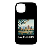 Sacramento California Skyline Capitol Retro City Art Case for iPhone 13