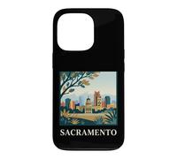 Sacramento California Skyline Capitol Retro City Art Case for iPhone 13 Pro