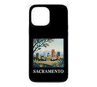 Sacramento California Skyline Capitol Retro City Art Case for iPhone 13 Pro Max
