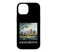 Sacramento California Skyline Capitol Retro City Art Case for iPhone 14