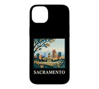 Sacramento California Skyline Capitol Retro City Art Case for iPhone 14 Plus