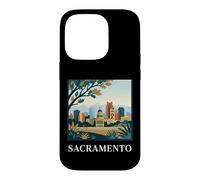Sacramento California Skyline Capitol Retro City Art Case for iPhone 14 Pro