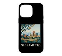 Sacramento California Skyline Capitol Retro City Art Case for iPhone 14 Pro Max