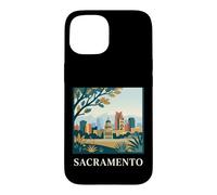 Sacramento California Skyline Capitol Retro City Art Case for iPhone 15