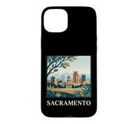Sacramento California Skyline Capitol Retro City Art Case for iPhone 15 Plus