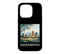 Sacramento California Skyline Capitol Retro City Art Case for iPhone 15 Pro