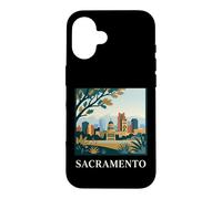 Sacramento California Skyline Capitol Retro City Art Case for iPhone 16