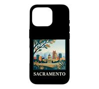 Sacramento California Skyline Capitol Retro City Art Case for iPhone 16 Pro