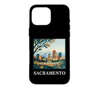 Sacramento California Skyline Capitol Retro City Art Case for iPhone 16 Pro Max