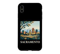 Sacramento California Skyline Capitol Retro City Art Case for iPhone XS Max