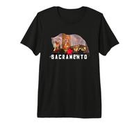 Sacramento California State Bear Tee Souvenir Great Premium T-Shirt