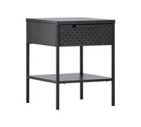 Sacramento Drawer, Black Bedside Table, Side Table, D40Xw40Xh52Cm