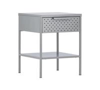 Sacramento Drawer, Light Grey Bedside Table, Side Table, D40Xw40Xh52Cm