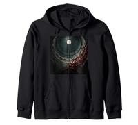 Sacred Architecture Calligraphy Zip Hoodie