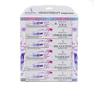 Sacred Blu Premium Aromatherapy Incense Sticks Mix Pack. Six Different Fragrances. All Natural Vegan Ingredients. Handmade With No Chemical Dipping