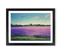 Sacred Bluebell Field Framed Print | A2 Black Framed Wall Art | Ready to Hang | Modern Nature Picture | Living Room Bedroom Lounge Office