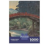 Sacred Bridge 1000 Piece Jigsaw Puzzle, Historic Square Architecture, Thick Cardboard Pieces for Travel Lovers, Mindful Activity, Paper Board, 70x50cm/1000pcs