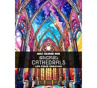 Sacred Cathedrals - Adult Coloring Book: 50+ Dazzling and Majestic Cathedrals for Enhancing your Chromatic Journey!