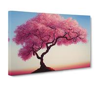 Sacred Cherry Blossom Tree Canvas Print | Gallery Wrapped 30mm Frame Wall Art | 30x20 inches | Ready to Hang | Contemporary Floral Picture | Living Room Bedroom Lounge Office