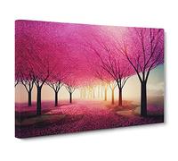 Sacred Cherry Blossom Trees Canvas Wall Art Print 30x20 Inch