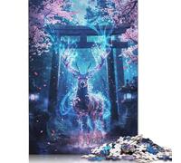 Sacred Deer Sanctuary Art Jigsaw Puzzles 1000 Pieces for Adults | Puzzles | 1000 Piece Puzzle Educational Games Home Decoration Puzzle 1000pcs (75x50cm)