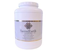 Sacred Earth Massage Cream Gallon- by Sacred Earth Botanicals | Water Dispersible and Nut Oil Free, Gluten Free, Certified Organic Oils, Bulk Size for Professional Therapy Practice