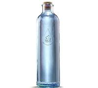 Sacred Essence Om Water Gratitude Table Bottle Lead Free Recycled Glass 1.2L - With Natural Cork Stopper