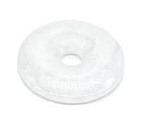 Sacred Essence White Jade 50mm Crystal Gemstone Donut Munay Ki Pi Stone