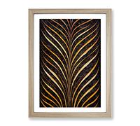 Sacred Feather Framed Print | A2 Oak Framed Wall Art | Ready to Hang | Modern Nature Picture | Living Room Bedroom Lounge Office