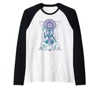 Sacred Geometry Baphomet - Hermetic Esoteric Symbolism Art Raglan Baseball Tee